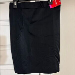 SPANX Black Knee-Length Pencil Skirt